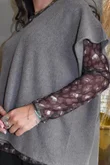 Bobby Mesh Layering Top Sana Leopard Chocolate